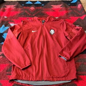 Red Nike Jacket with Logo